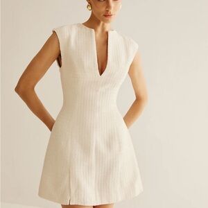 NWT Piping Zipper Tweed Dress